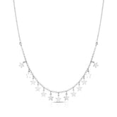 Silver Star Dangle Necklace